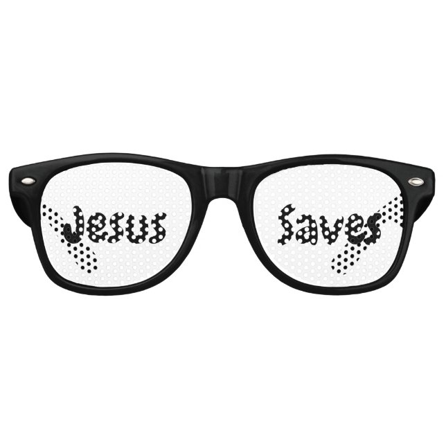 Jesus Rette - Wir helfen Ihnen einfach, ihn zu fin Partybrille (Vorderseite)