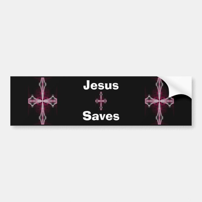 Jesus rettet Autoaufkleber (Vorne)