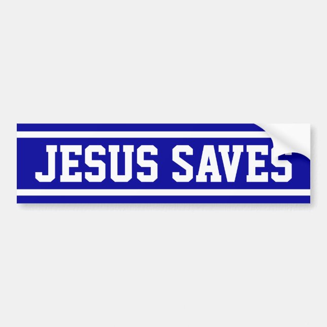 Jesus rettet autoaufkleber (Vorne)