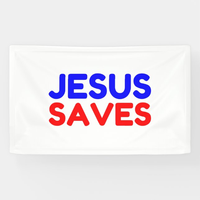 JESUS RETTET BANNER (Horizontal)
