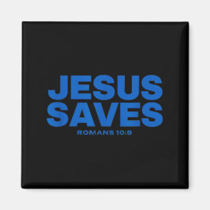 Jesus rettet Bibelvers Romans 10 9 Aussage  Magnet