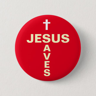 Jesus rettet christlichen Evangelising Button