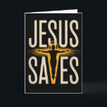 Jesus rettet christlichen Glauben Hingabe Gläubige Karte<br><div class="desc">Jesus rettet christlichen Glauben Hingabe Gläubiger</div>