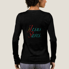 Jesus rettet christlicher Spruch Tri-Blend Shirt