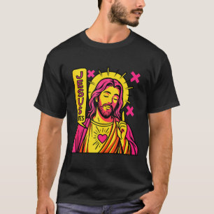 Jesus rettet christliches Anime Sacred Heart Manga T-Shirt
