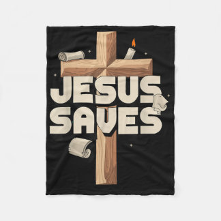 Jesus rettet fleecedecke
