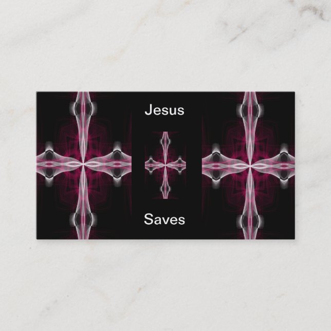 Jesus rettet Geschäftskarten Visitenkarte (Vorderseite)