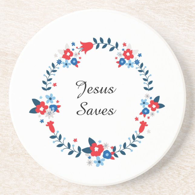 Jesus rettet getränkeuntersetzer (Vorne)