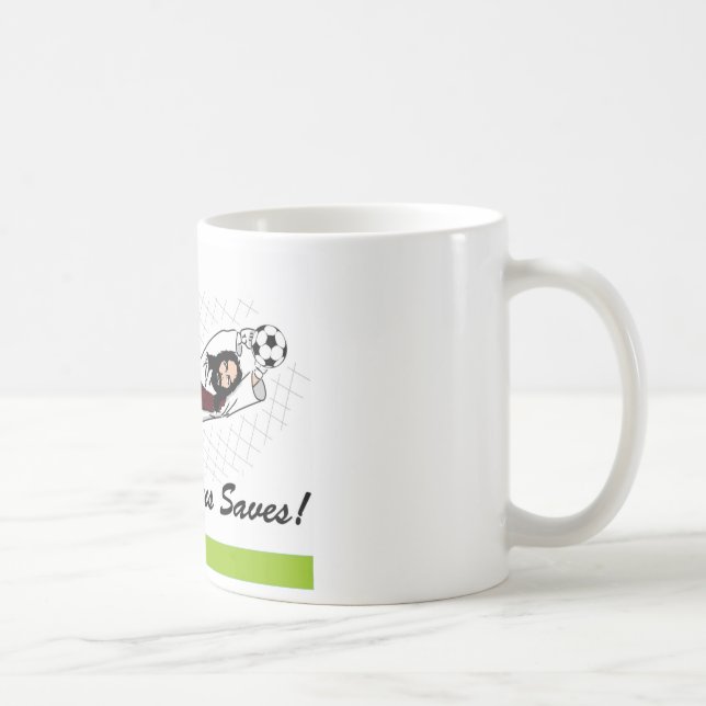 JESUS RETTET! KAFFEETASSE (Rechts)