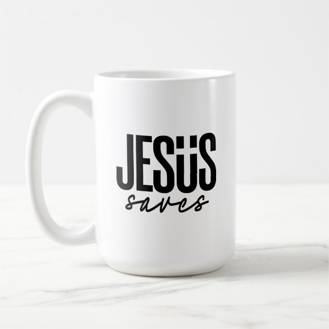JESUS RETTET KAFFEETASSE (Links)