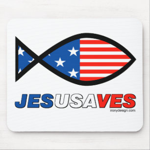 Jesus rettet mousepad