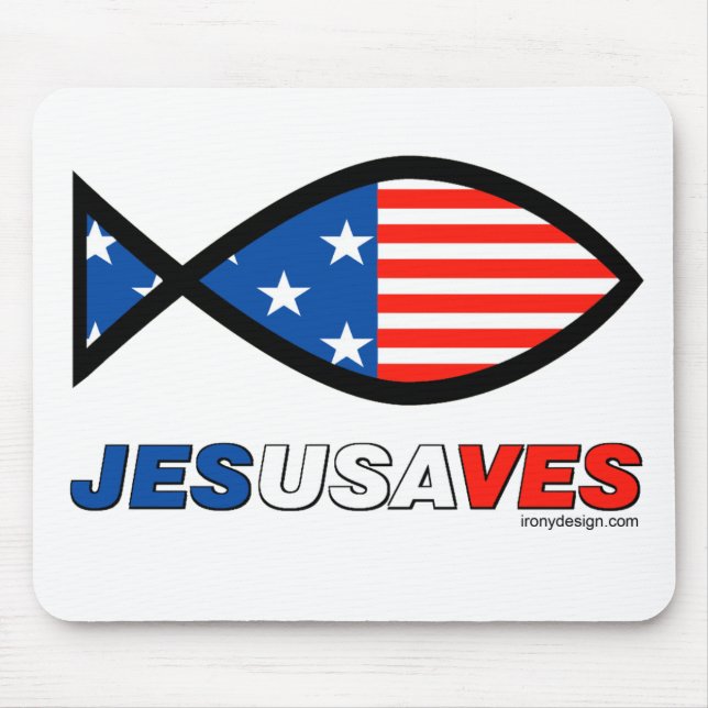 Jesus rettet mousepad (Vorne)