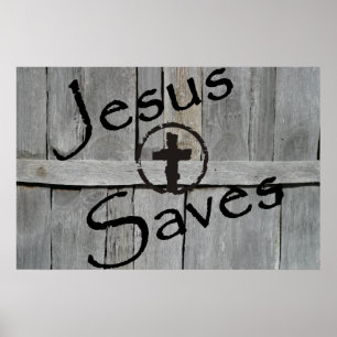 Jesus rettet poster