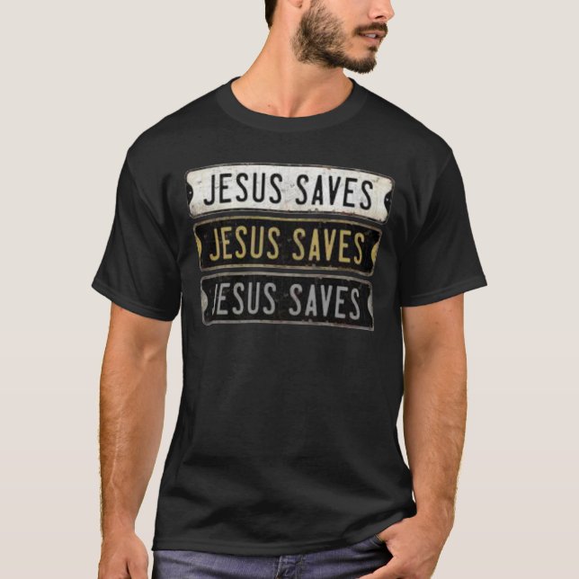 Jesus rettet T-Shirt (Vorderseite)