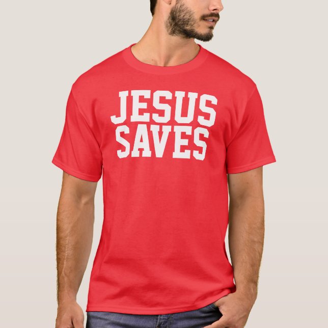 Jesus rettet T-Shirt (Vorderseite)