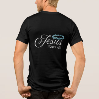 Jesus rettet uns Tri-Blend shirt