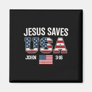 Jesus rettet Usa Christliches Kreuz Gott Glaube Bi Magnet