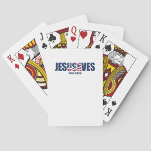 Jesus rettet USA Spielkarten