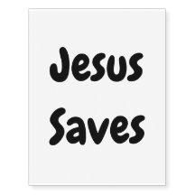 Jesus rettet - wir helfen Ihnen gerade, ihn zu