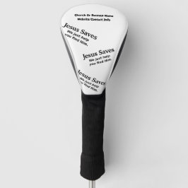 Jesus rettet - wir helfen Ihnen gerade, ihn zu Golf Headcover