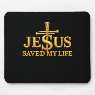 Jesus Rettete mein Leben Christlichen Kreuzgedanke Mousepad