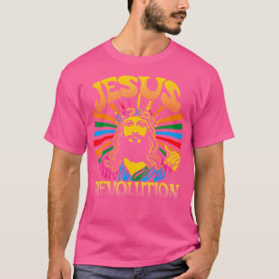 Jesus Revolution Christlicher Glaube Retro Groovy T-Shirt