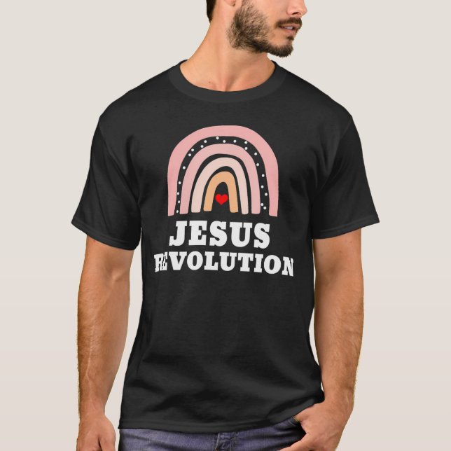 Jesus Revolution V-Neck T-Shirt (Vorderseite)