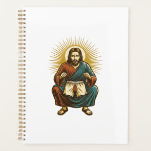 Jesus richtet unangenehmen Wedgie während des Knie Planer