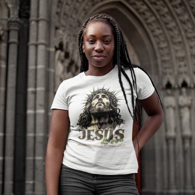Jesus Risen - Jesus Christus künstlerisch T-Shirt (Von Creator hochgeladen)