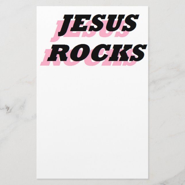 JESUS ROCKS BRIEFPAPIER (Vorderseite)
