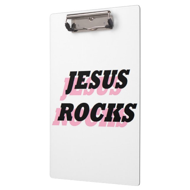 JESUS ROCKS KLEMMBRETT (Links)