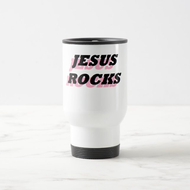 JESUS ROCKS REISEBECHER (Mittel)