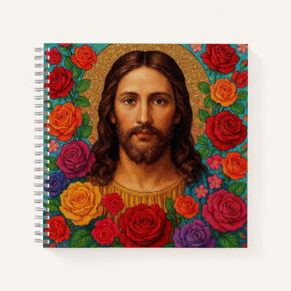 Jesus Roses Notebook. Notizbuch