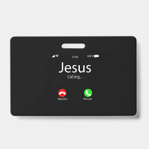 Jesus ruft Christlich Ausweis