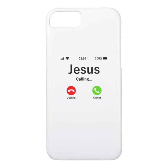 Jesus ruft - Christlich Case-Mate iPhone Hülle (Rückseite)