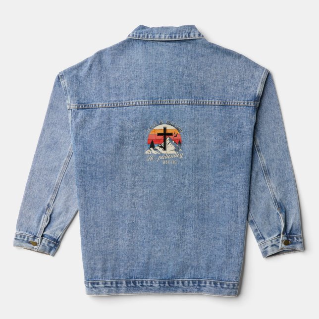 Jesus ruft jeansjacke (Rückseite)