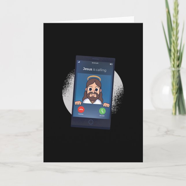 Jesus ruft karte (Vorderseite)