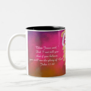 Jesus-Ruhm Zweifarbige Tasse