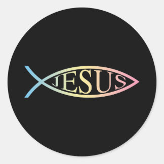 Jesus Runder Aufkleber