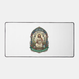 Jesus Saatgut Etikett Jesus Saatgut Christlich Schreibtischunterlage