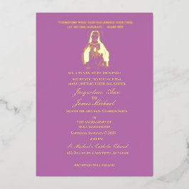 Jesus Sacred Heart Katholic Folieneinladung
