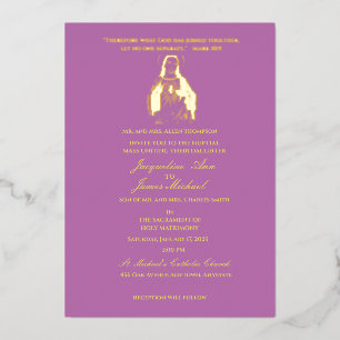 Jesus Sacred Heart Katholic Folieneinladung