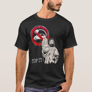 Jesus sagt nein zu Elektroautos T-Shirt