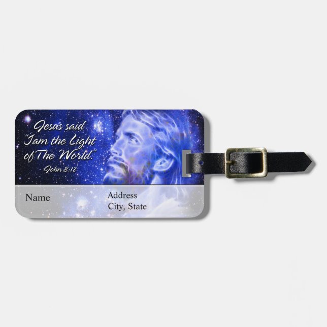 Jesus sagte, ich bin. Gepäckanhänger (Vorderseite horizontal)