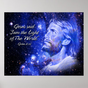 Jesus sagte: "Ich bin ...Print Poster