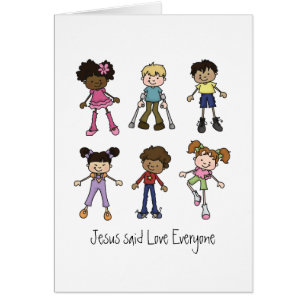 Jesus sagte Liebe jeder Karte