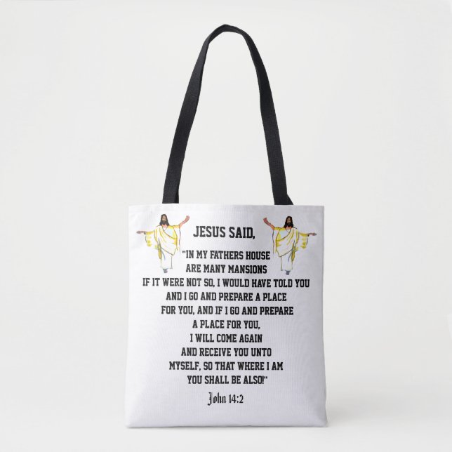 JESUS SAID TOTE BAG TASCHE (Vorderseite)