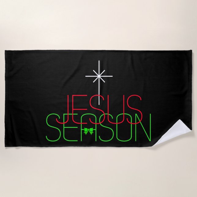 Jesus-Saison Strandtuch (Vorderseite)