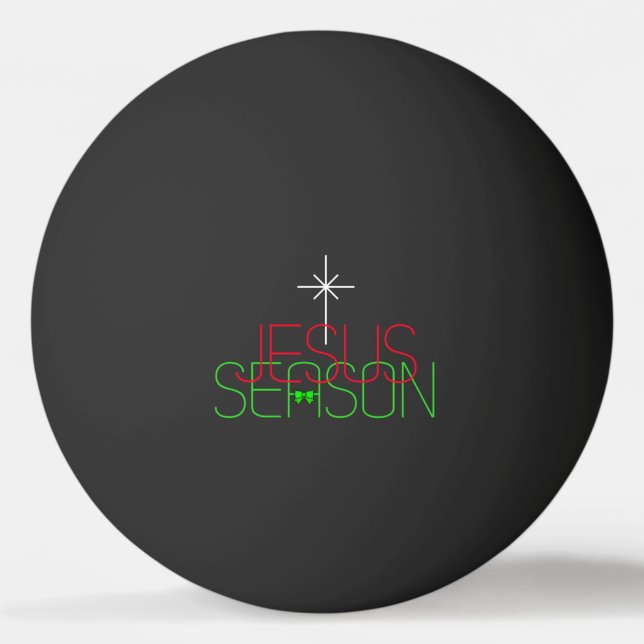 Jesus-Saison Tischtennisball (Vorderseite)