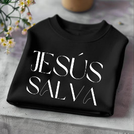 Jesús Salva Christlicher spanischer T - Shirt